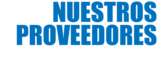 NUESTROS PROVEEDORES 